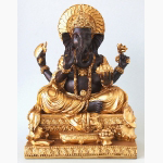 Ele. Ganesha braun-gold 4