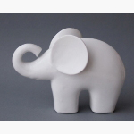 Ele. Keramik weißer Elefant