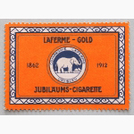 Ele. Werbemarke Laferne-Gold Cigarette